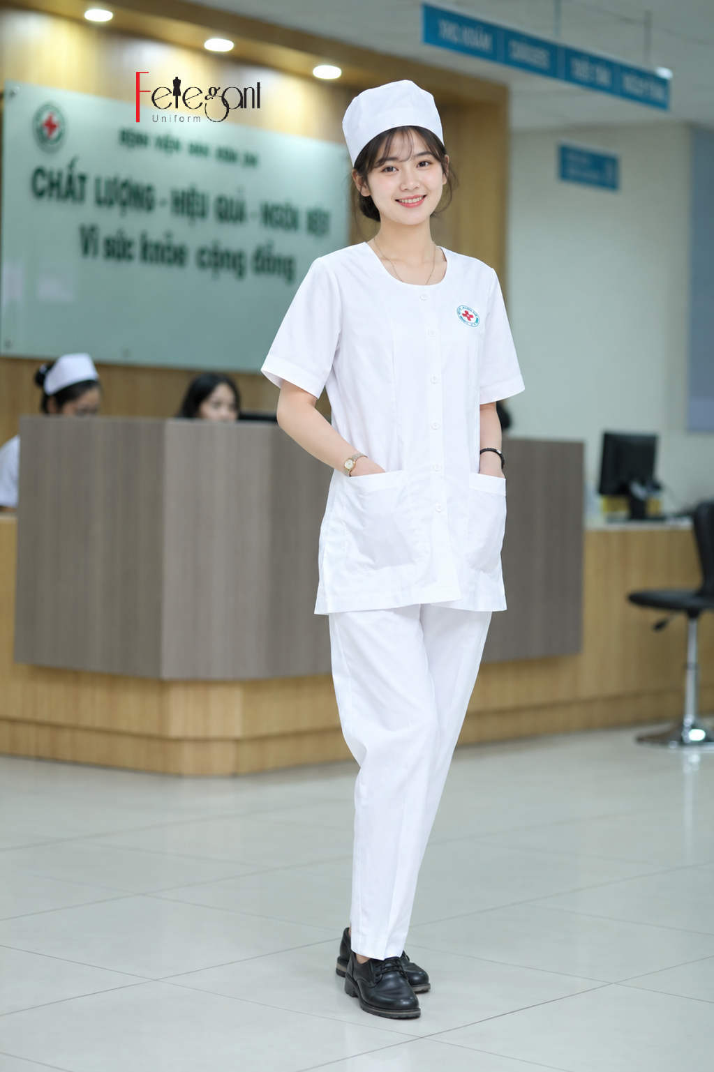 Đồng phục áo quần chuyên môn dinh dưỡng sản xuất tại Felegant Đồng phục áo quần chuyên môn dinh dưỡng sản xuất tại Felegant