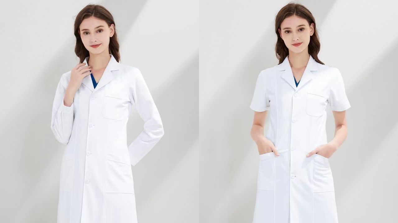 Áo đồng phục bác sĩ nữ tay ngắn/ tay dài Áo đồng phục bác sĩ nữ tay ngắn/ tay dài