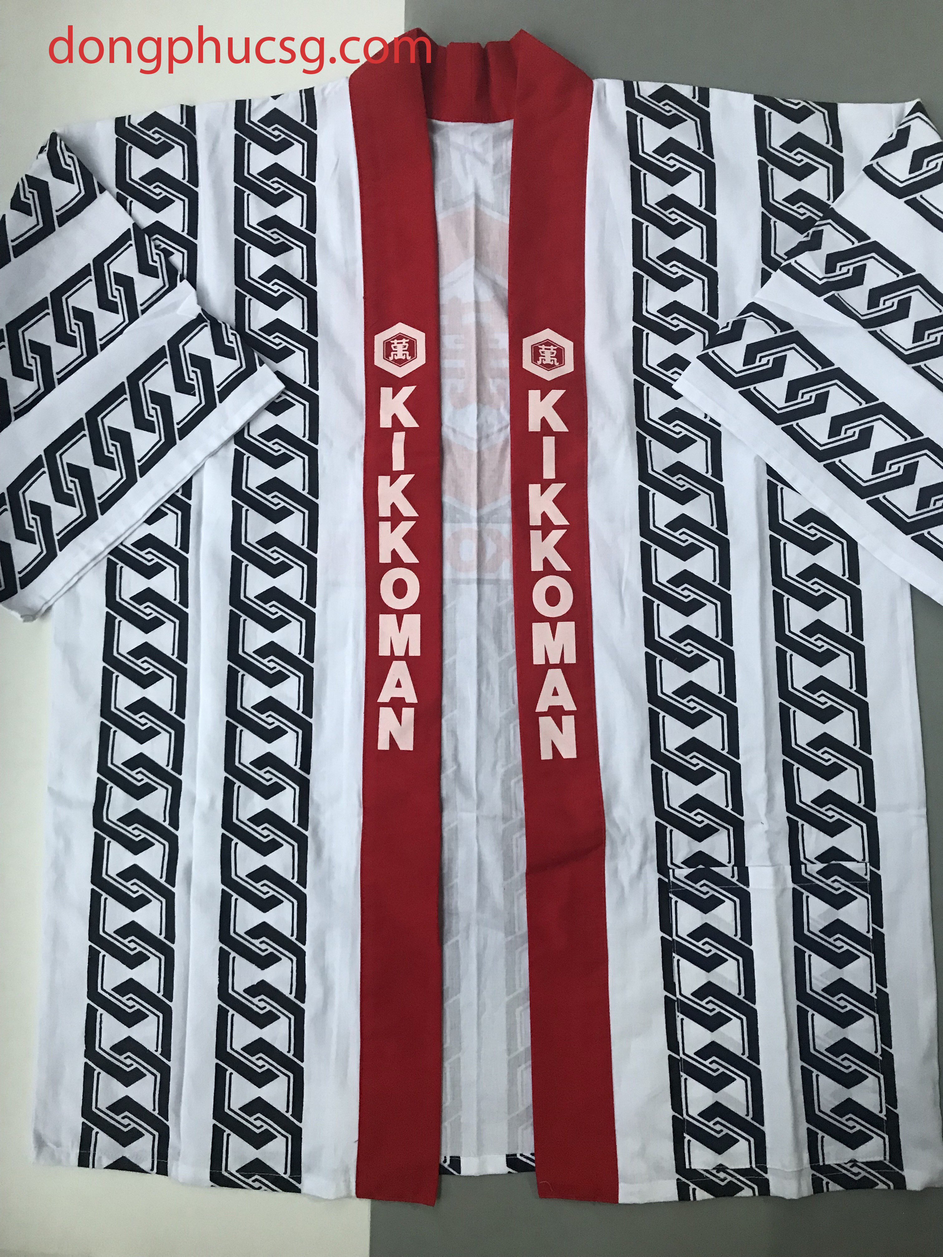 May đồng phục áo bếp nhật Kikkoman Hình ảnh đồng phục áo bếp nhật Kikkoman