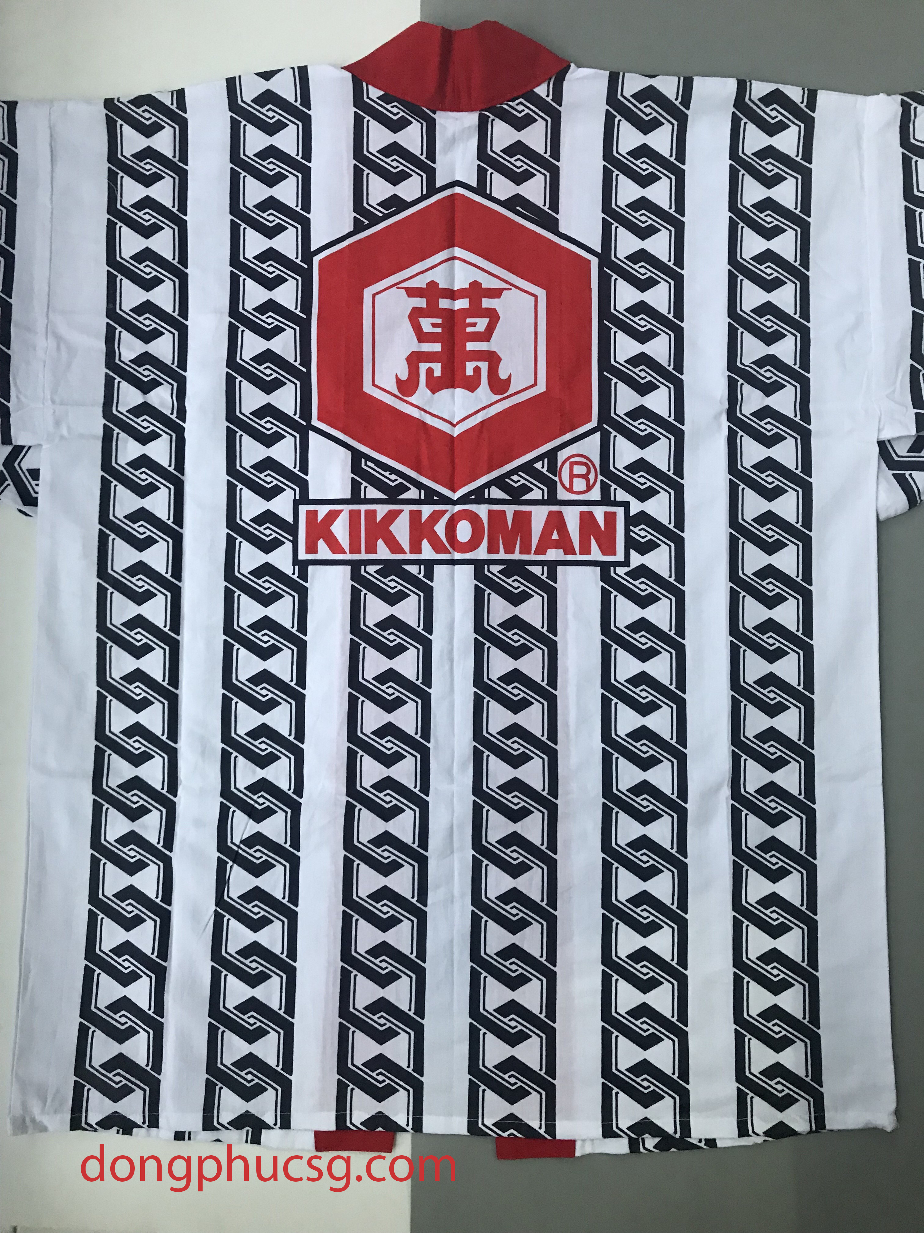 Hình ảnh đồng phục áo bếp nhật Kikkoman Hình ảnh đồng phục áo bếp nhật Kikkoman