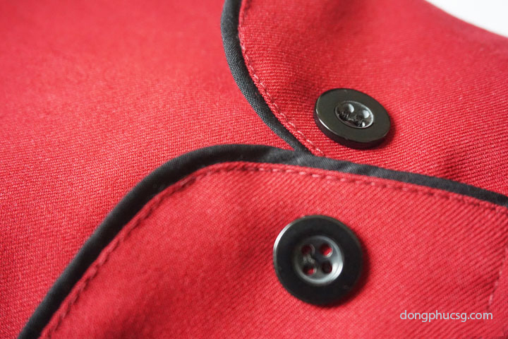 Đồng Phục Áo Bếp Màu Đỏ Đồng Phục Áo Bếp Màu Đỏ