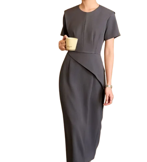 Đồng phục đầm liền Peplum