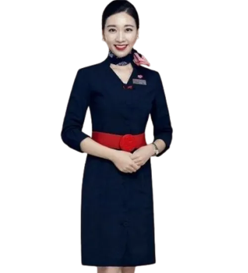 Đồng phục đầm liền nơ cổ