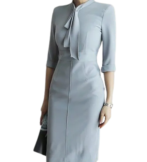 Đồng phục đầm liền có nơ