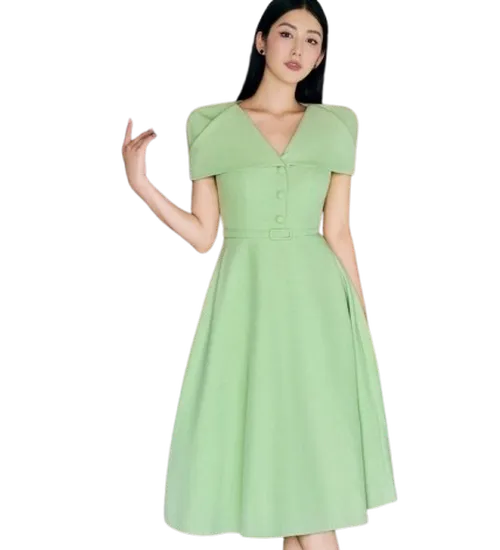 Đồng phục đầm liền váy xòe