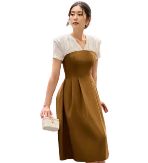 Đồng phục đầm liền rã phối