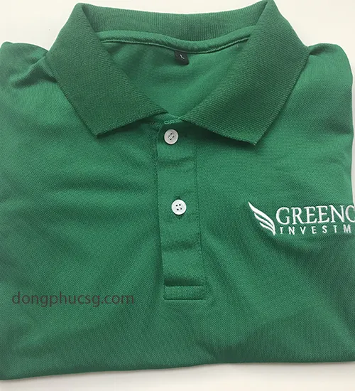 May đồng phục áo thun cá sấu quảng cáo công ty Greencap Investment