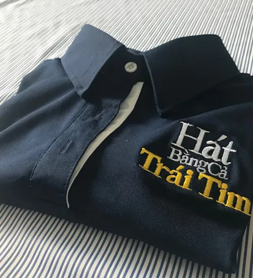 May đồng phục áo thun nhóm từ thiện