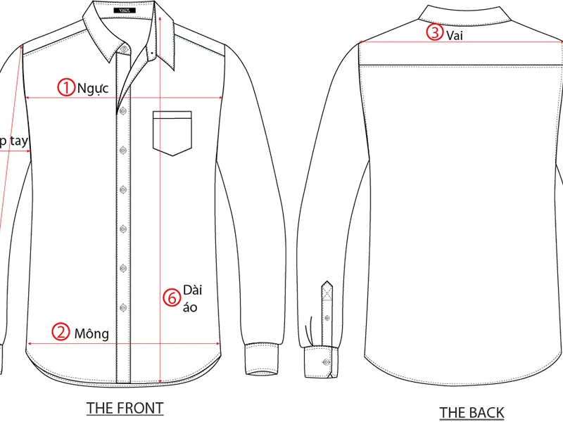 Cách chọn size đồng phục áo sơ mi