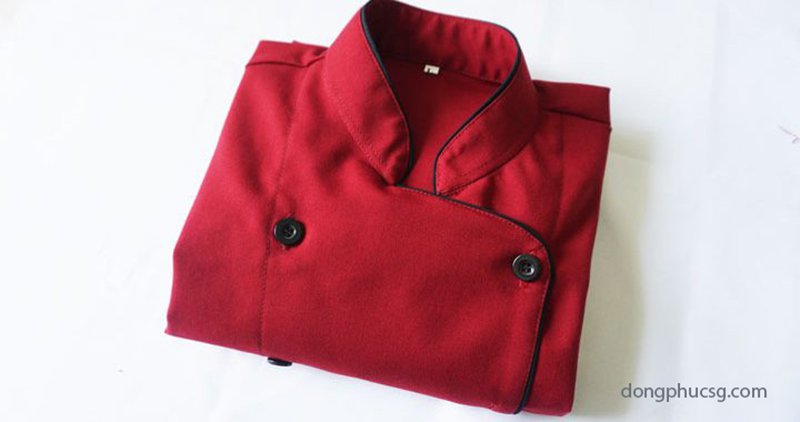 Áo đồng phục đầu bếp màu đỏ