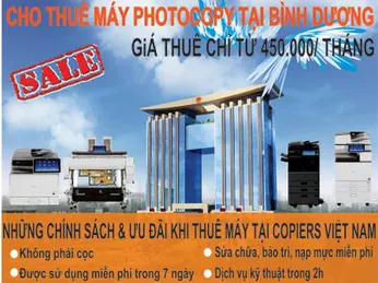 CHO THUÊ MÁY PHOTOCOPY GIÁ RẺ TẠI THỦ DẦU MỘT