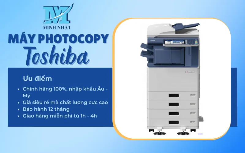 Bảng giá máy photocopy Toshiba mới nhất chính hãng 2023