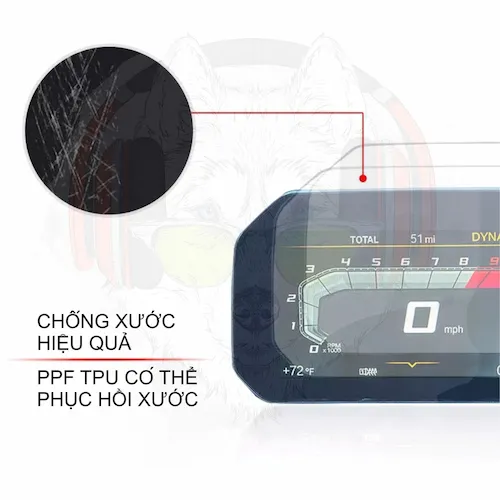 Dán film đồng hồ vario ppf trong suốt chống trầy