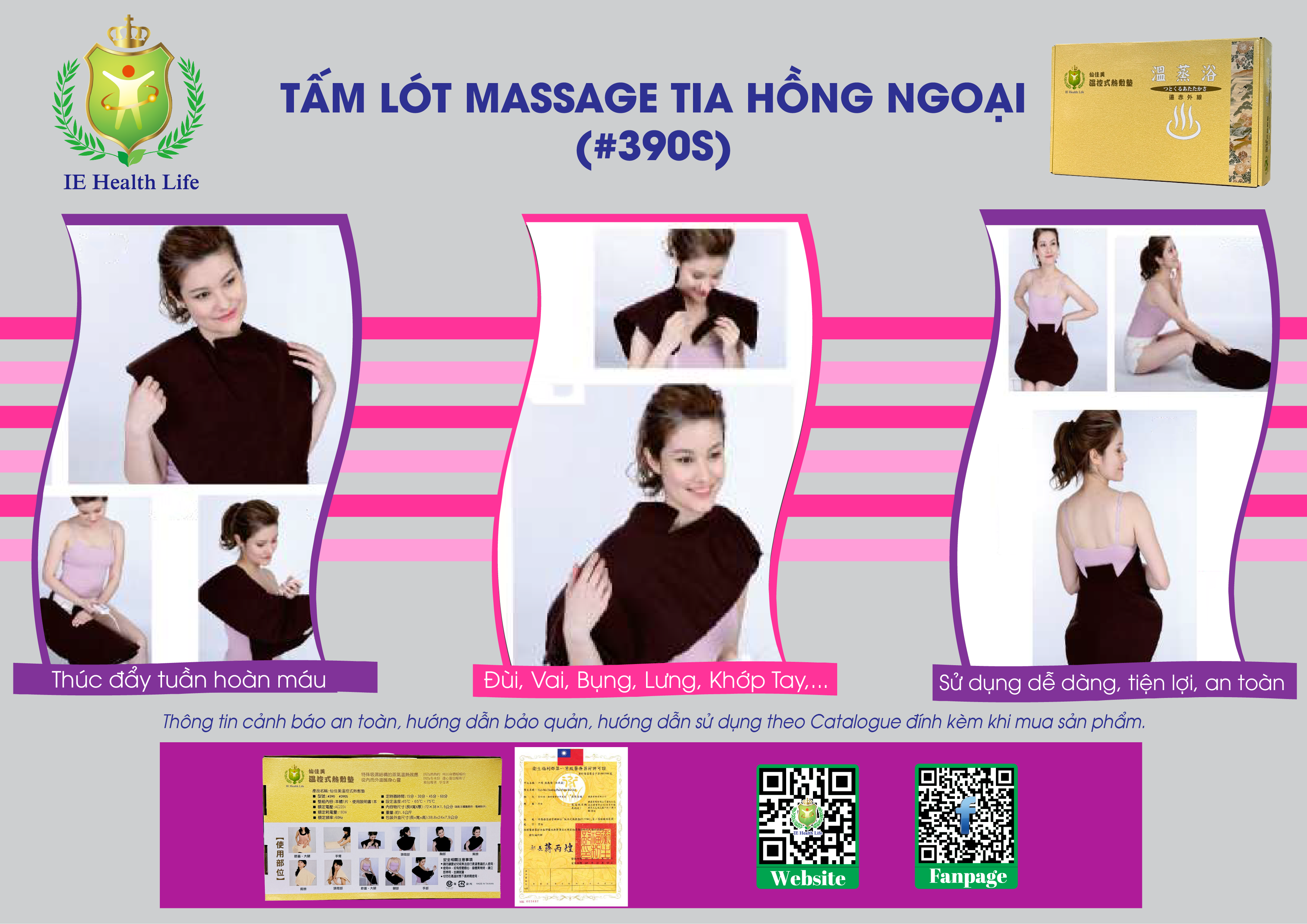 Tấm Lót Massage Tia Hồng Ngoại