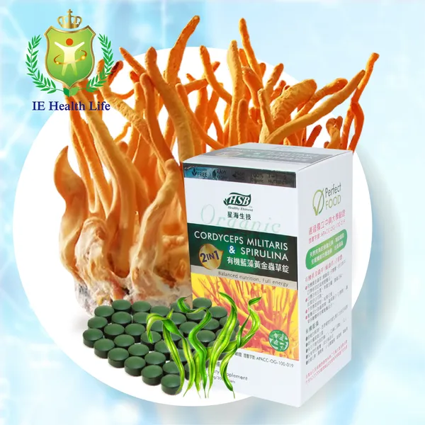 VIÊN TẢO LAM VÀ NẤM ĐÔNG TRÙNG HẠ THẢO HỮU CƠ