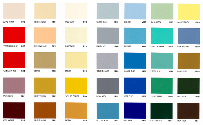 Mã màu sơn Toa trong nhà Mã màu sơn Toa trong nhà