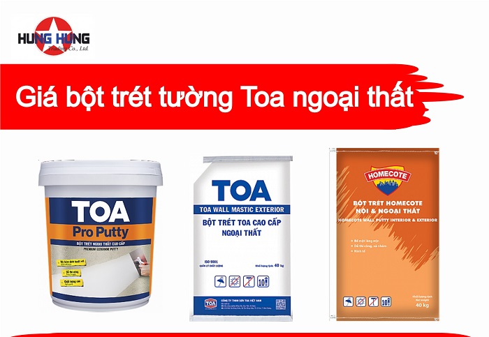 Các loại bột trét TOA phổ biến hiện nay Các loại bột trét TOA phổ biến hiện nay