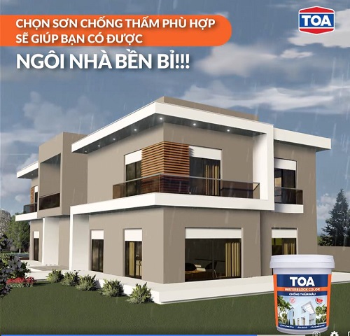 TOA WaterBlock Color - Chống Thấm Màu TOA WaterBlock Color - Chống Thấm Màu