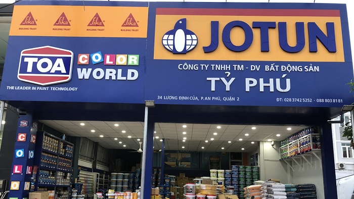 Đại lý sơn Toa tại Quận 2 Đại lý sơn Toa tại Quận 2
