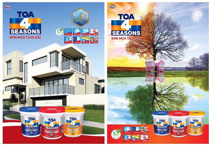 Sơn TOA đa dạng các dòng sản phẩm khác nhau Sơn TOA đa dạng các dòng sản phẩm khác nhau