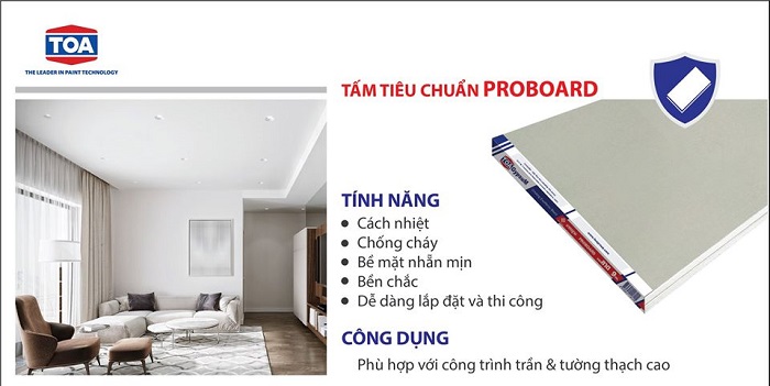 Tấm Thạch Cao Tiêu Chuẩn Proboard Tấm Thạch Cao Tiêu Chuẩn Proboard