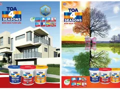 Tạo điểm nhấn với bảng màu sơn TOA ngoại thất tuyệt đẹp