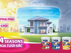 Sơn TOA 4 Seasons Chống phai màu & Dễ lau chùi MỚI