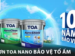 Sơn TOA Nanoshield độ bám dính cao, kháng kiềm, kháng nước hiệu quả