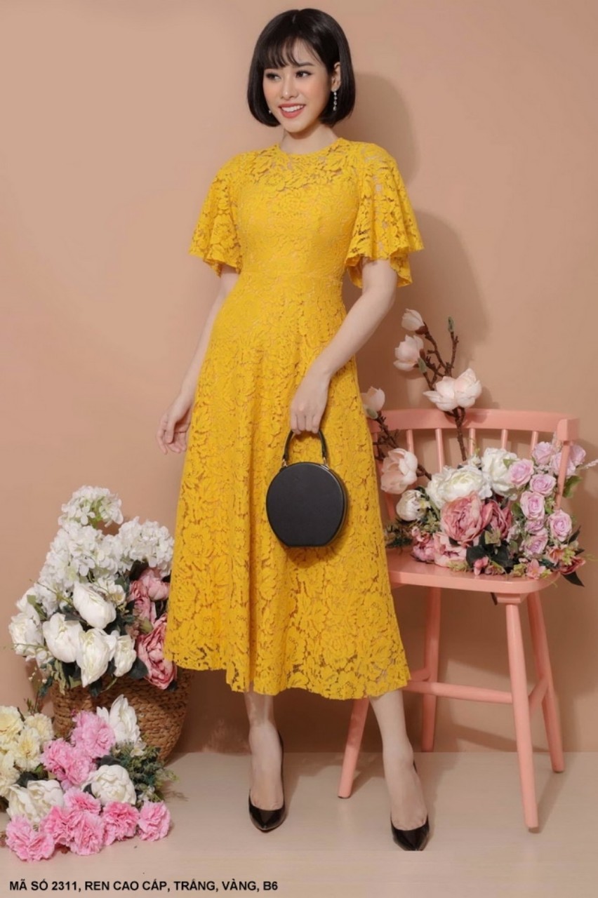 đầm dạ tiệc xòe