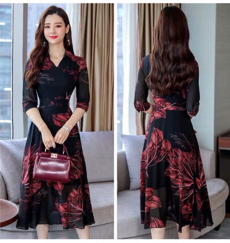 đầm trung niên sang trọng