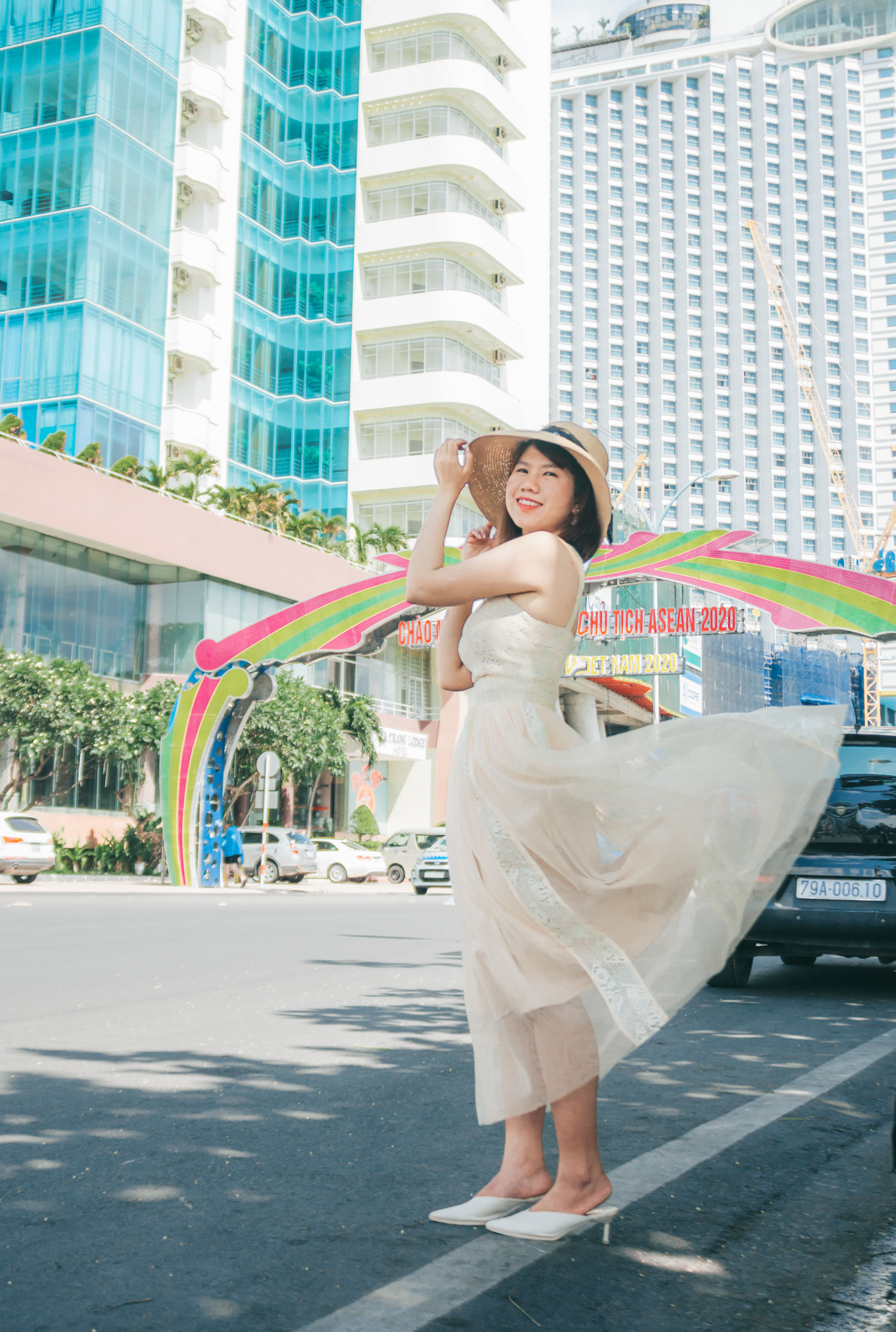 Đầm dạo phố Mia Selena thiết kế xòe dễ thương Hoa  ĐẦM CƯỚI ĐẦM DẠ HỘI  VEST NỮ MIA SELENA