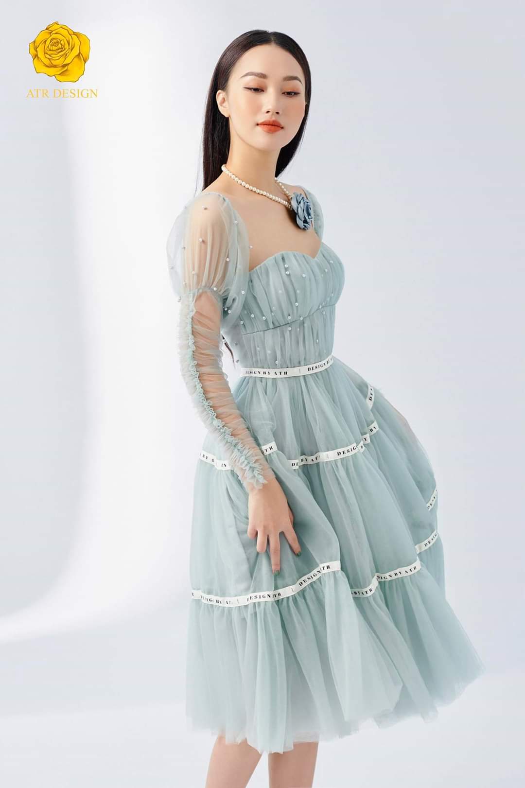 đầm dạ tiệc xòe