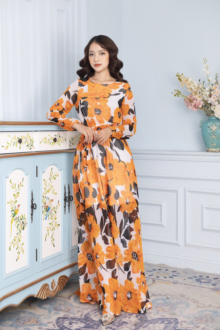 đầm trung niên sang trọng