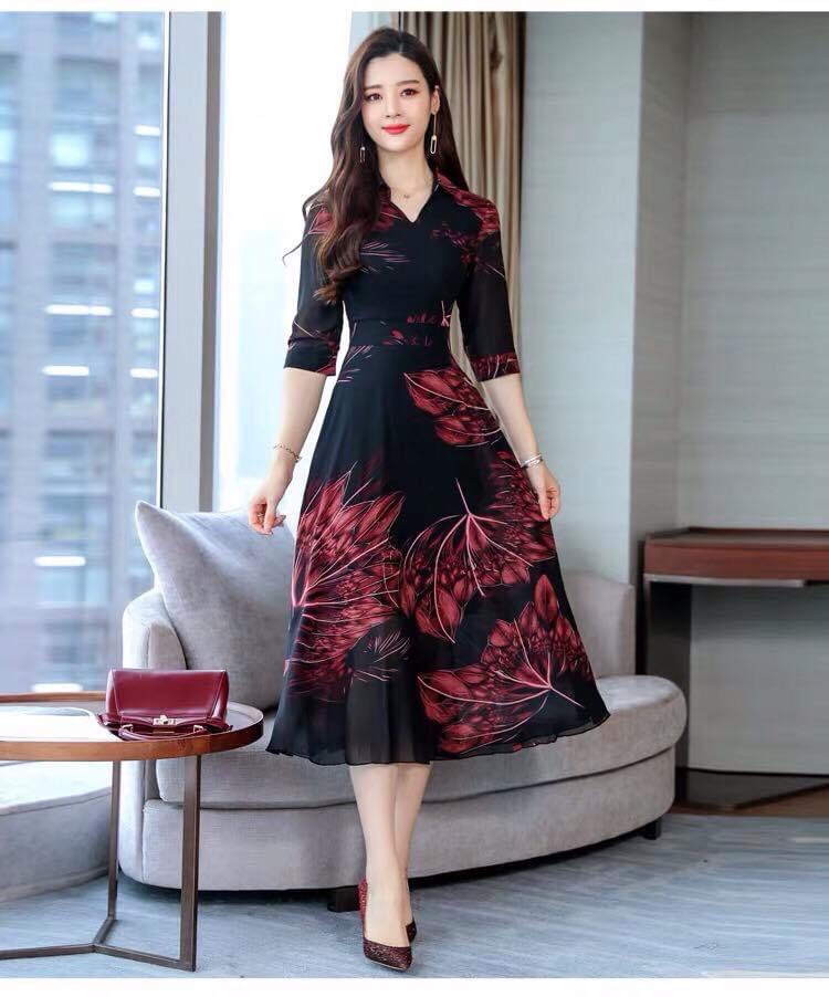 đầm trung niên đẹp sang trọng