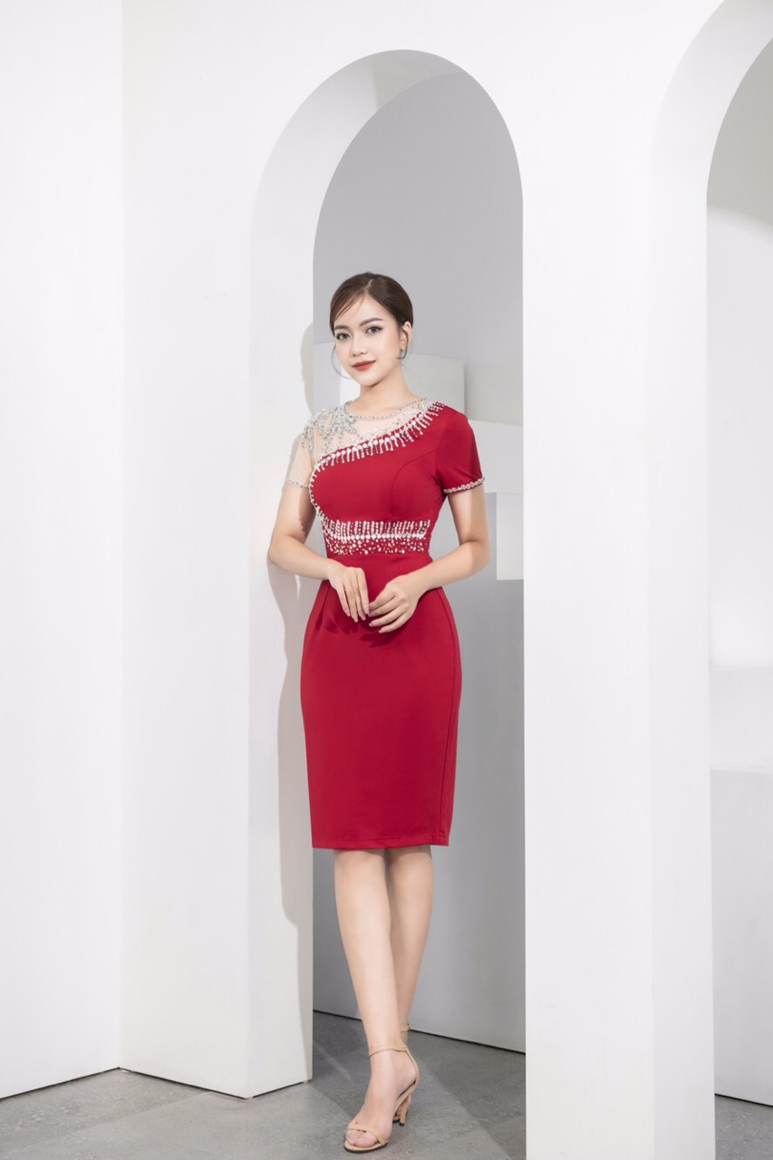 đầm trung niên sang trọng