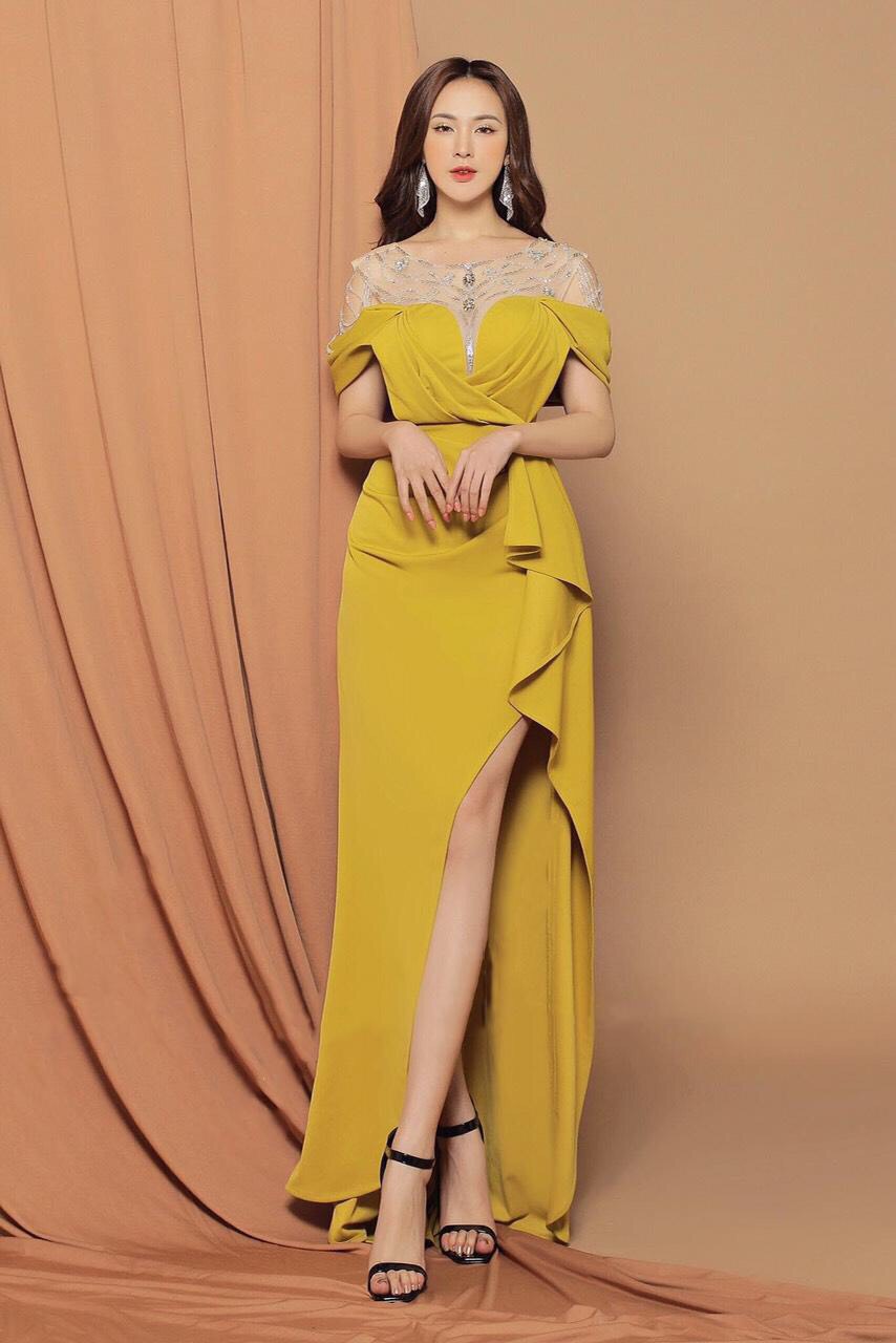 váy đầm nữ trễ vai