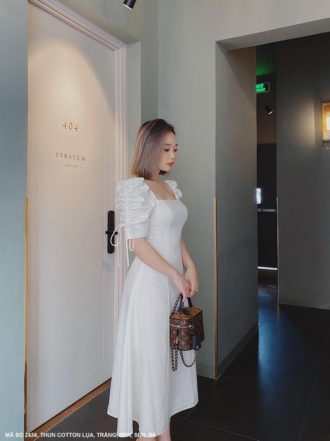 Váy trắng liền thân đẹp kiểu hàn quốc dễ thương - Thời trang - Việt Giải Trí