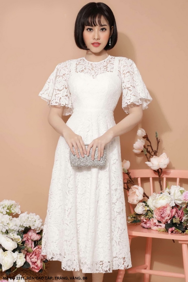 TOP 20 Mẫu đầm trắng dự tiệc cưới sang trọng cho hội chị em lên đồ cực  Sang Xịn