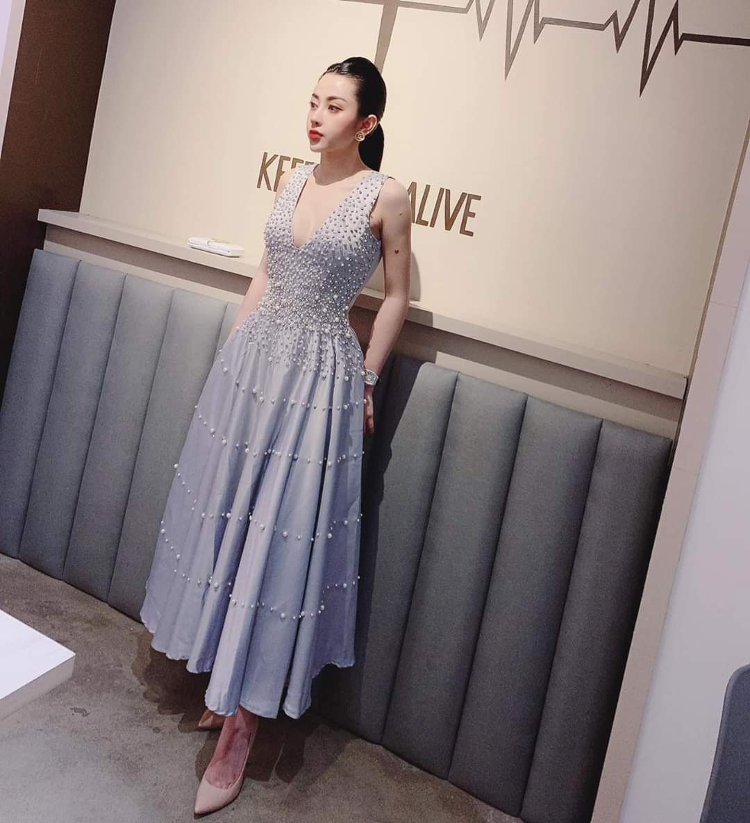 đầm xòe dự tiệc