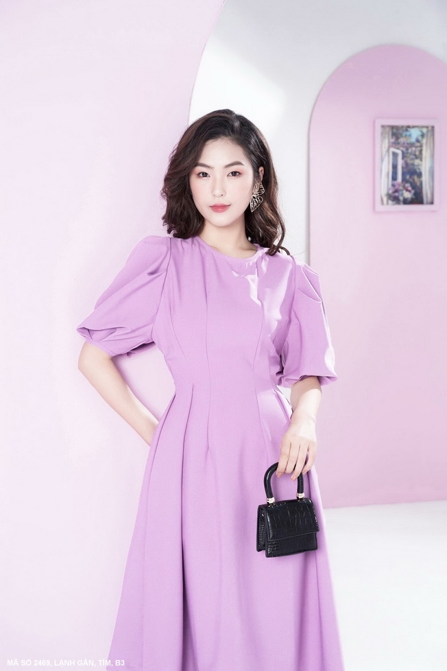 Váy đầm kín cổ đẹp Hàn Quốc đến công sở duyên dáng thu đông 2018  2019   Thời trang  Việt Giải Trí
