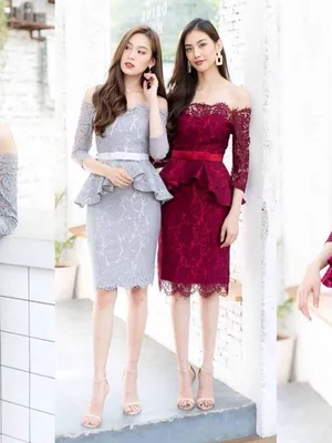 Đầm body trễ vai pelpum dự tiệc