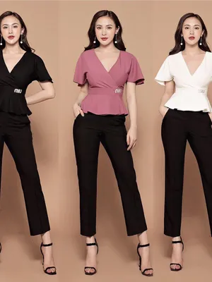 Set trang phục kèm tag áo có tay pelpum