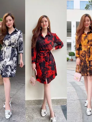 Đầm suông tay lửng kèm thắt lưng màu độc lạ cho nàng cá tính