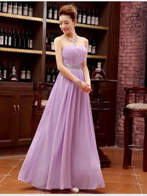Đầm dạ hội cúp ngực màu tím