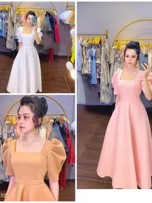 Đầm xòe tay ngắn phồng vạn người mê