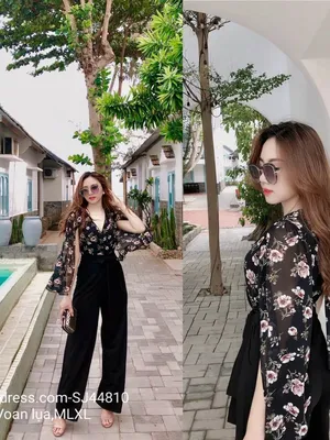 Jumpsuit thái style nữ hoàng khí chất