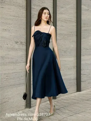 Đầm xoè dự tiệc hai dây trẻ trung