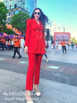 Áo quần kiểu áo vest tay dài quần ôm