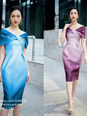 Đầm body ombre trễ vai trẻ trung