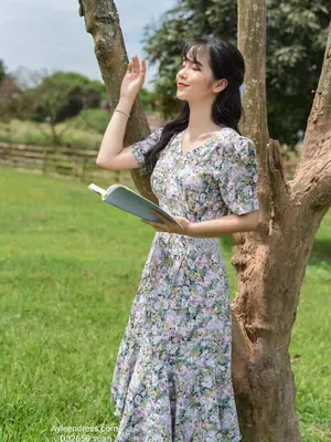 Đầm đuôi Cá hoa nhí